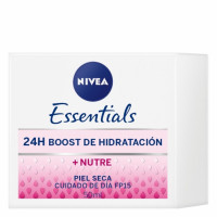 Crema facial de día nutritiva 24H hidratación FP30 para piel seca y sensible Nivea 50 ml.