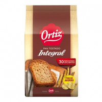 Pan tostado integral Ortiz 324 g. Pan tostado integral Ortiz 324 g.