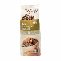 Café en grano natural Carrefour 500 g.