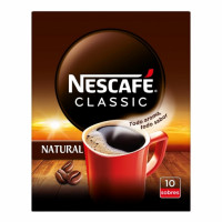 Café soluble natural Nescafé Classic pack de 10 ud.