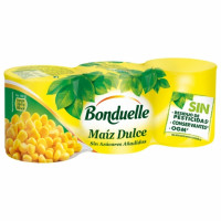 Maíz dulce Bonduelle pack de 3 unidades de 140 g.
