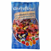 Caramelos de sabores Carrefour 1 kg.