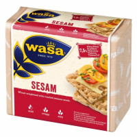 Pan tostado con sésamo Wasa 200 g. Pan tostado con sésamo Wasa 200 g.