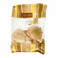 Pollo entero limpio Carrefour 3,2 kg aprox