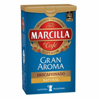 Café molido natural descafeinado Gran Aroma Marcilla 200 g.