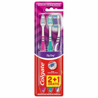 Cepillo de dientes medio limpieza profunda ZigZag Colgate 2 ud.