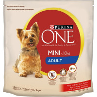 PURINA ONE Mini pienso para perros adultos tamaño mini con buey y arroz bolsa 1,5 kg PURINA ONE Mini pienso para perros adultos tamaño mini con buey y arroz bolsa 1,5 kg