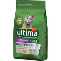 ULTIMA Esterilizado Adult pienso para gatos adultos esterilizados con salmón bolsa 1,5 kg ULTIMA Esterilizado Adult pienso para gatos adultos esterilizados con salmón bolsa 1,5 kg