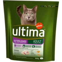 ULTIMA Esterilizado Adult pienso para gatos adultos esterilizados con pollo envase 800 g ULTIMA Esterilizado Adult pienso para gatos adultos esterilizados con pollo envase 800 g