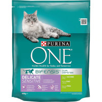 PURINA ONE Delicate Sensitive pienso para gatos adultos con pavo y arroz envase 800 g PURINA ONE Delicate Sensitive pienso para gatos adultos con pavo y arroz envase 800 g