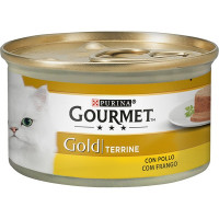 GOURMET Gold Terrine comida húmeda para gatos con pollo lata 85 g GOURMET Gold Terrine comida húmeda para gatos con pollo lata 85 g