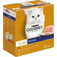 GOURMET Gold Mousse comida húmeda para gatos en surtido de mousses 8 latas 85 g