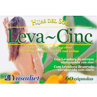 Levancinz levadura+zinc HIJAS DEL SOL, caja 60 cápsulas