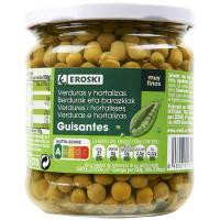 Guisante muy fino EROSKI, frasco 215 g Guisante muy fino EROSKI, frasco 215 g