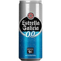 Cerveza 0,0 ESTRELLA GALICIA, lata 33 cl Cerveza 0,0 ESTRELLA GALICIA, lata 33 cl