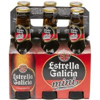 Cerveza especial ESTRELLA GALICIA, pack 6x20 cl Cerveza especial ESTRELLA GALICIA, pack 6x20 cl