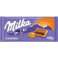 Chocolate con caramelo MILKA, tableta 100 g