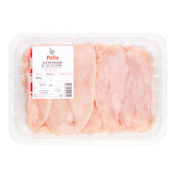 Filetes extrafinos de pechuga de pollo EROSKI, bandeja 320 g Filetes extrafinos de pechuga de pollo EROSKI, bandeja 320 g