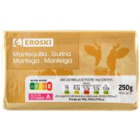 Mantequilla EROSKI, pastilla 250 g