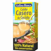 Caldo casero de cocido GALLINA BLANCA, brik 1 litro Caldo casero de cocido GALLINA BLANCA, brik 1 litro
