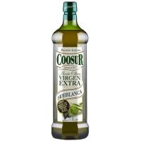 Aceite oliva virgen extra HOJIBLANCA COOSUR, botella 1 litro Aceite oliva virgen extra HOJIBLANCA COOSUR, botella 1 litro