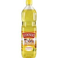 Aceite girasol tradicional COOSOL, botella 1 litro
