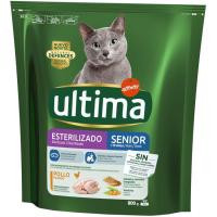 Alimento senior para gato esterilizado ULTIMA, paquete 800 g Alimento senior para gato esterilizado ULTIMA, paquete 800 g
