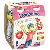 Bebedino sabor fresa DANONE, pack 4x100 ml Bebedino sabor fresa DANONE, pack 4x100 ml