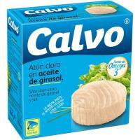 Atún claro en aceite girasol CALVO, lata 160 g Atún claro en aceite girasol CALVO, lata 160 g