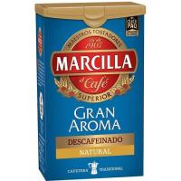 Café molido descafeinado natural MARCILLA, click plack 200 g