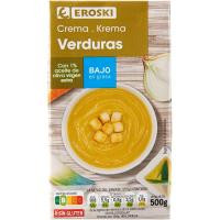 Crema de verduras de la huerta EROSKI, brik 500 g