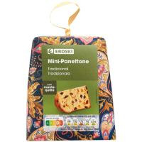 Mini Panettone tradicional EROSKI, caja 90 g Mini Panettone tradicional EROSKI, caja 90 g