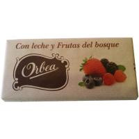 Chocolate con leche-frutas del bosque ORBEA, tableta 125 g