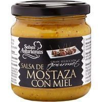 Salsa de mostaza con miel SALSAS ASTURIANAS, frasco 210 g