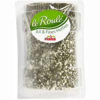 Queso roule de ajo-finas hierbas RIANS, al corte, compra mínima 250 g Queso roule de ajo-finas hierbas RIANS, al corte, compra mínima 250 g