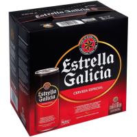 Cerveza especial ESTRELLA GALICIA, pack lata 16x33 cl Cerveza especial ESTRELLA GALICIA, pack lata 16x33 cl