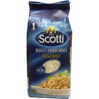 Arroz Arborio para risotto SCOTTI, paquete 500 g