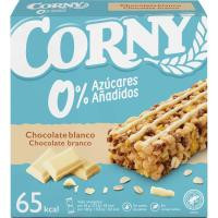 Barritas de chocolate blanco 0% CORNY, 6 uds, caja 120 g Barritas de chocolate blanco 0% CORNY, 6 uds, caja 120 g