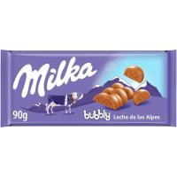 Chocolate con leche MILKA BUBBLY, tableta 90 g