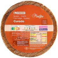 Queso Ibérico curado EROSKI, al corte, compra mínima 250 g Queso Ibérico curado EROSKI, al corte, compra mínima 250 g