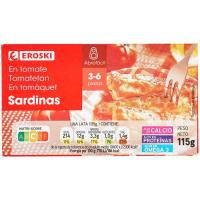 Sardina en tomate EROSKI, lata 115 g Sardina en tomate EROSKI, lata 115 g
