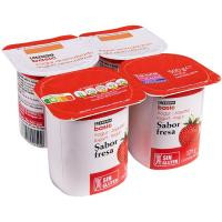 Yogur sabor fresa EROSKI BASIC, pack 4x125 g Yogur sabor fresa EROSKI BASIC, pack 4x125 g