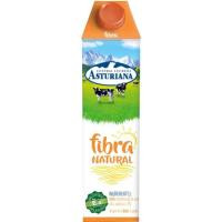Leche semidesnatada Naturfibra ASTURIANA, brik 1 litro Leche semidesnatada Naturfibra ASTURIANA, brik 1 litro