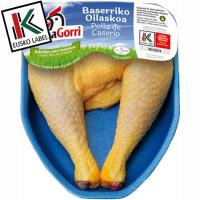 Muslos de pollo EUSKO LABEL LUMAGORRI, bandeja aprox. 500 g