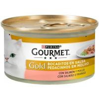 Alimento de salmón-pollo FRISKIES GOURMET GOLD, lata 85 g Alimento de salmón-pollo FRISKIES GOURMET GOLD, lata 85 g