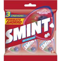 Caramelo de frutas sin azúcar SMINT, pack 3x8 g