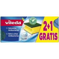 Salvauñas antibacterias VILEDA, pack 3 uds Salvauñas antibacterias VILEDA, pack 3 uds