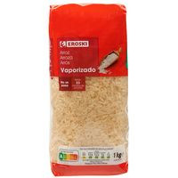 Arroz vaporizado EROSKI, paquete 1 kg Arroz vaporizado EROSKI, paquete 1 kg