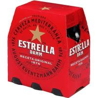Cerveza ESTRELLA DAMM, pack botellín 6x25 cl Cerveza ESTRELLA DAMM, pack botellín 6x25 cl