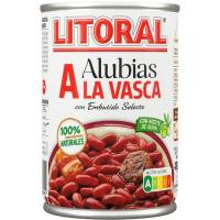Alubias a la vasca LITORAL, lata 430 g Alubias a la vasca LITORAL, lata 430 g